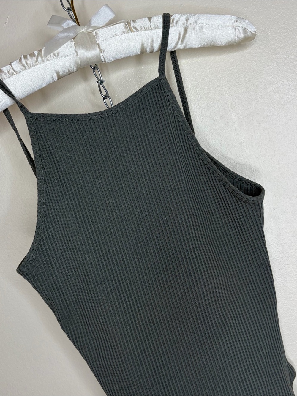 Wilfred Ribbed Square-Neck Bodysuit - Black